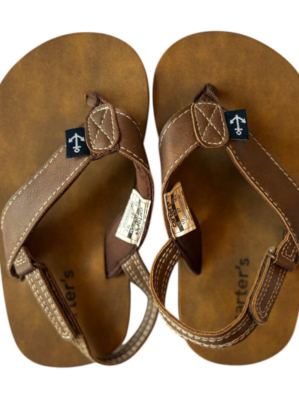 Carter's Size 10 Toddler Boys  Flip Flops